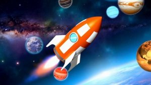 Футаж Футаж Космос, ракета, планеты