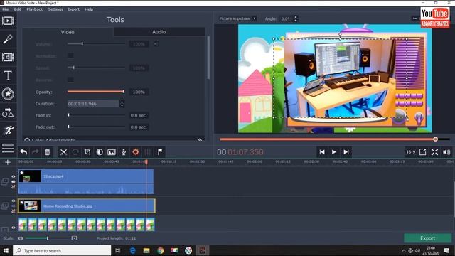 Video TUTORIAL menghilangkan background pada video menggunakan Movavi Suite