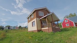 Дом на красивом берегу реки Ока "Каньон-100" в деревне Воронино Ферзиковского р-на Калужской обл.