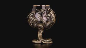 Бокал для коньяка Змей Горыныч (Латунь, стекло)