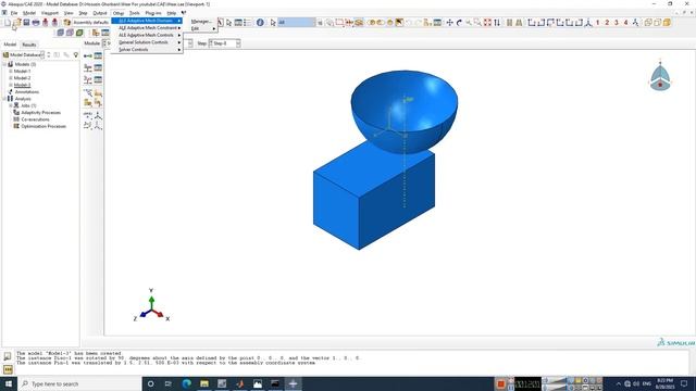 ABAQUS Tutorial: Wear simulation with developed Archad model (Using Umeshmotion subroutine)