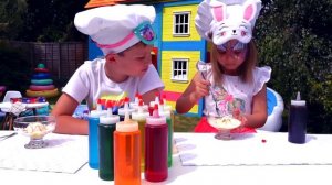 Мисс Кэйти и Мистер Макс (Miss Katy)    Катя и Макс украшают мороженое