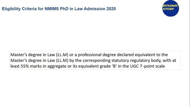 NMIMS PhD in Law PhD Admission 2020