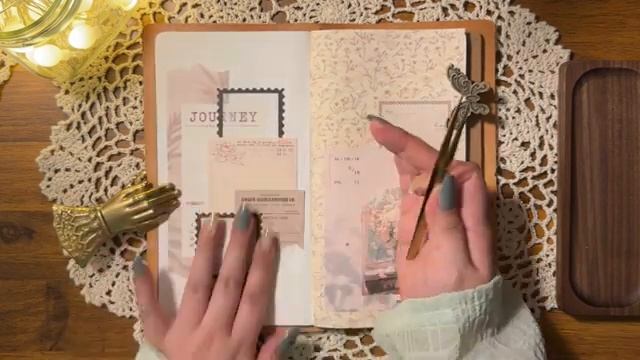 ASMR  scrapbooking journaling relaxing sounds