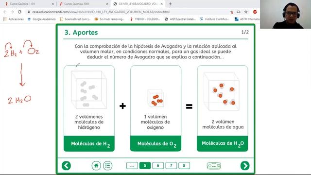Ley de Avogadro y condiciones normales para gases смотреть онлайн