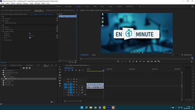 Faire un effet de son sous l'eau sur Premiere Pro смотреть онлайн