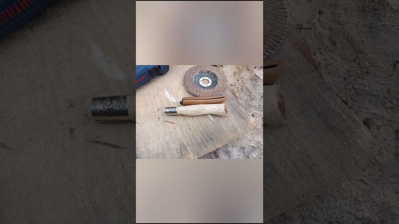 Сделал новую рукоять для ножа Opinel. смотреть онлайн