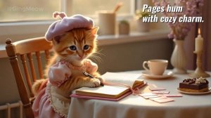 Tiny Cat’s Afternoon at the Cozy Dessert Café _