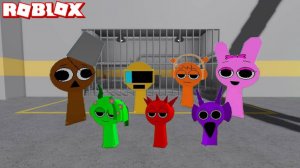 Спрунки(Sprunki) Block Oren Играет в Sprunki Prison Run Obby в РОБЛОК | _ Incredibox Sprunki