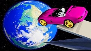 Реалистичные падения автомобиля с обрыва  - Крушения BeamNG Drive#555