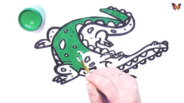 Рисуем вместе с ребенком: как нарисовать обезьянку, крокодила и кенгуру смотреть онлайн