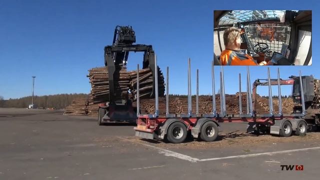TW RTD3026 with TwinGrapple truck unloading work cycle 1080p смотреть онлайн