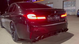 Выхлоп BMW M5F90. Отстрелы