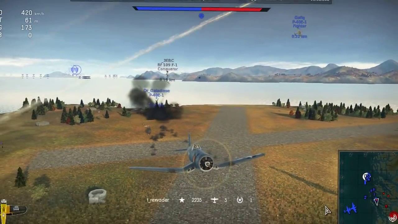 Сброс бомбы F4-Ua1 - (короткие клипы WarThunder)