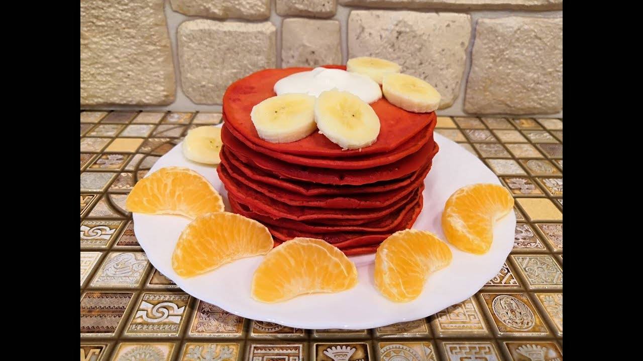 ПАНКЕЙКИ "КРАСНЫЙ БАРХАТ", вкусно и красиво! смотреть онлайн