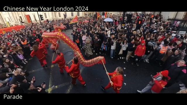 Parade Chinese New Year London Trafalgar Square 2024