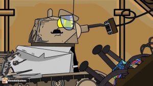 HomeAnimations - Мультики про танки  Фабрика монстров спасается бегством от гибрида!