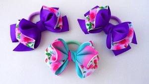 Видео как сделать бантики канзаши своими руками