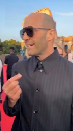 Statham: Mission Delicious Dramatic music plays. Slow-mo shot of Jason Statham