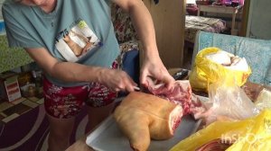 своё мяско в деревне,своя свинина