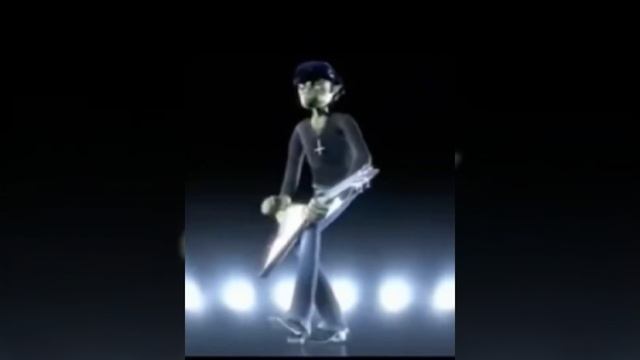 Gorillaz - Clint Eastwood (Live BRITs performance) Murdoc screen