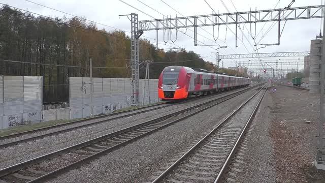 Электропоезд ЭС1П-022 "Ласточка" (ТЧ-96) скоростной поезд №703Й/704Й Нижний Новгород - Москва.