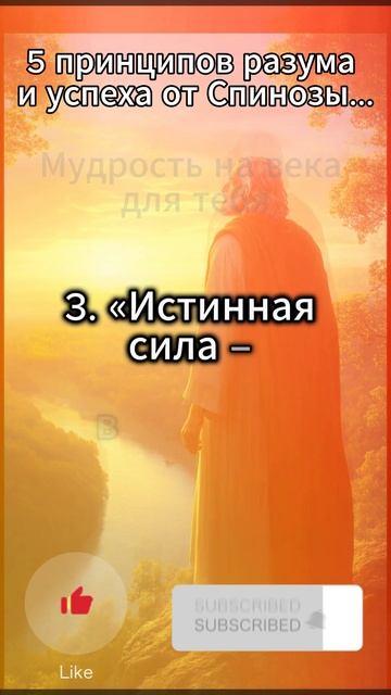 5 принципов разума и успеха от Спинозы...