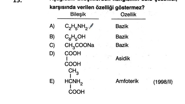 ÖSYM Soru ve Çözümleri aromatik Bileşikler-2