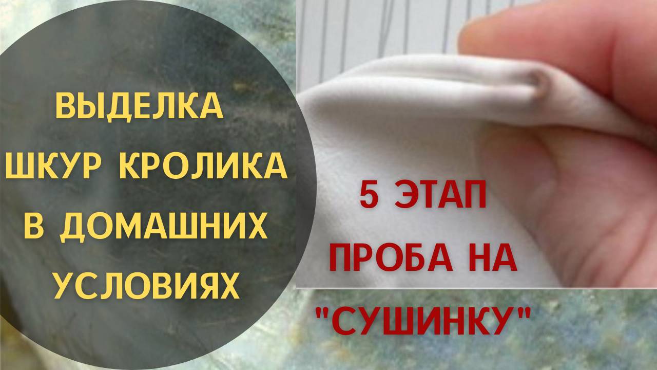 5 этап - "Проба на сушинку"