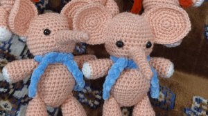 Игрушка слоник крючком ч.1 ножки ,уши.