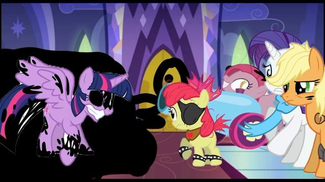 Darkness and magic my little pony