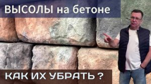 Почему необходимо смывать высолы, что бы не допустить разрушения подпорной стены на склоне.