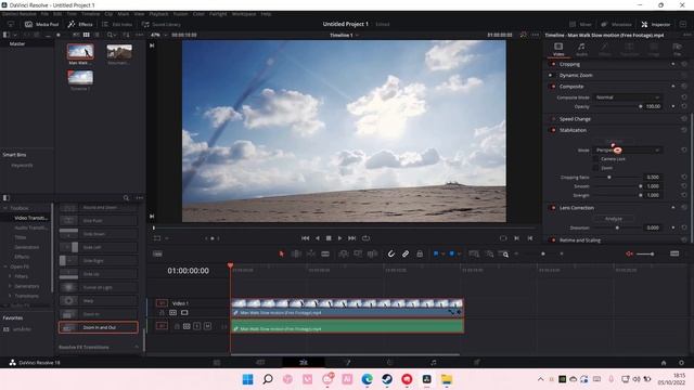 How To Stabilize Video In DaVinci Resolve