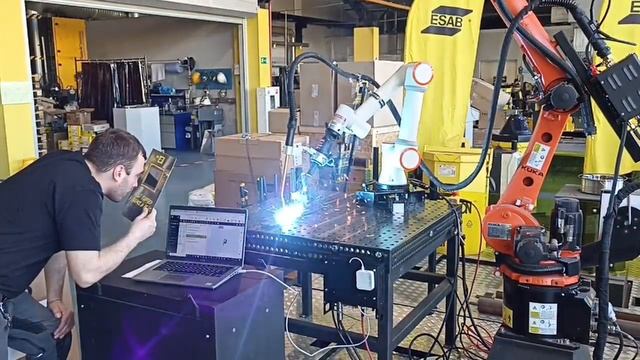 Кобот FAIRINO FR5 и сварочный аппарат ESAB