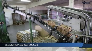 Automatic 3-piece aerosol can body production line (Soudronic, Cepac, Lanico)