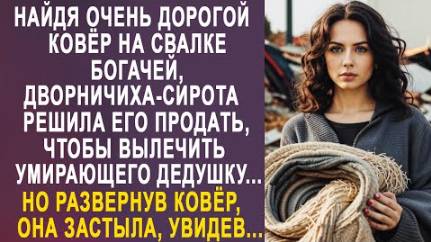 Найдя очень дорогой ковёр на свалке богачей, дворничиха-сирота решила его продать, чтобы вылечить...