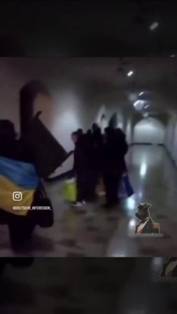 Немец разоблачил Украинских протестующих в Германии, сняв куда они проследовали после митинга