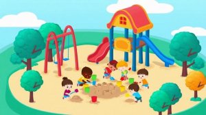 Детская площадка // ФУТАЖ ДЕТСКИЙ