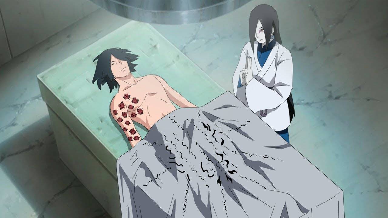 Саске показывает Боруто новый Риннеган который он получил от Мадары смотреть онлайн