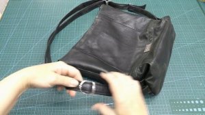 Сумка из кожаного плаща .