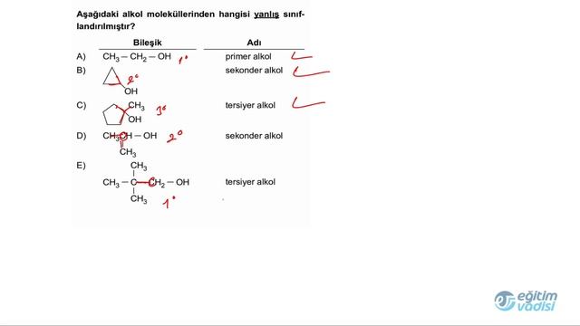 AYT Kimya PDF Föy 18 Konu Kavrama Testi Soru Çözümleri