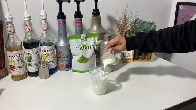 Cafe Vlog EP.1342 | Matcha Green Tea Latte | Matcha green tea drinks | Drink recipe