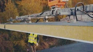 Монтаж сэндвич-панелей. Горнолыжный курорт «Красное озеро»