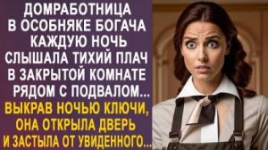 Домработница в особняке богача каждую ночь слышала тихий плач в закрытой комнате рядом с подвалом...