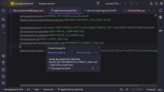 033 Using JdbcUserDetailsManager to perform authentication