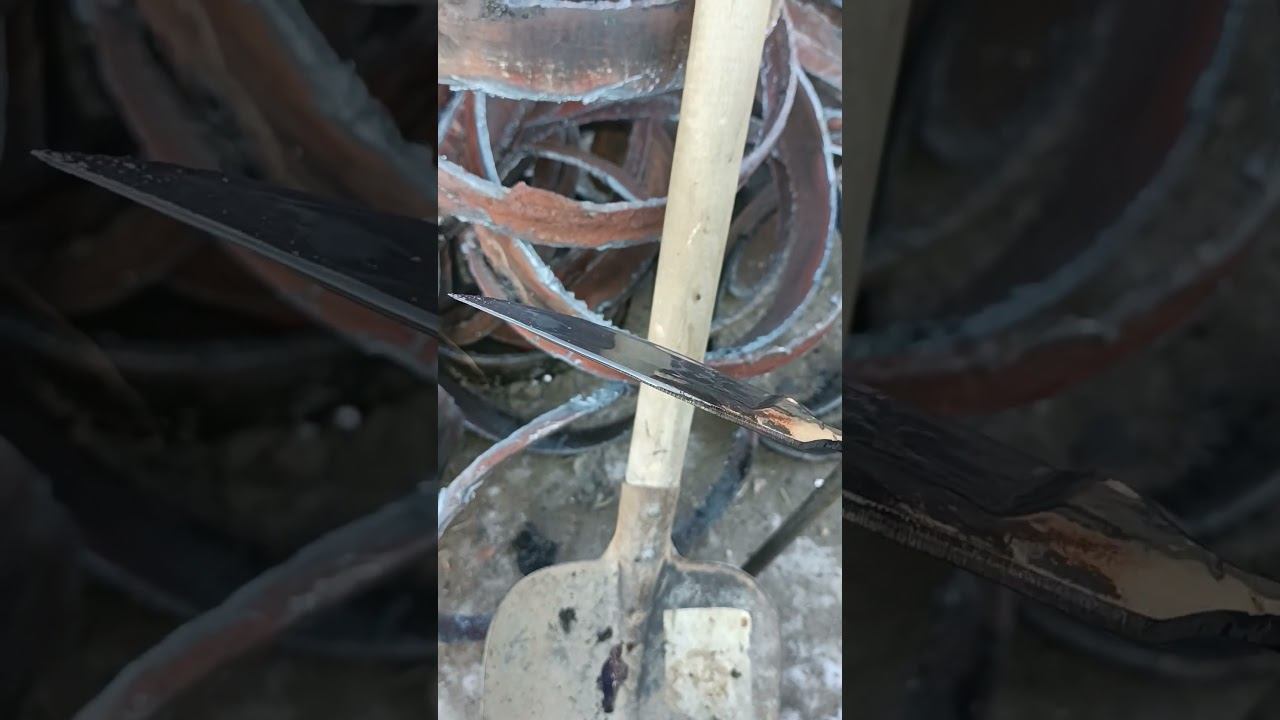 Клинок из 95х18 остывает после закалки в масле. смотреть онлайн