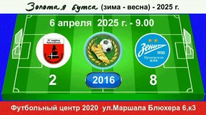 6 апреля - 9.00, Легирус-Приморский - ЖФК Зенит - Приморский. 2016 гр. Демо версия.