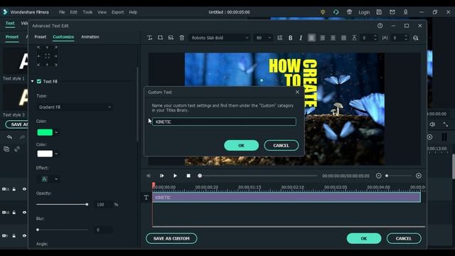 Kinetic Typography Effect Filmora 10 смотреть онлайн