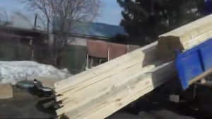 Привезли доски на крышу 03.04.2025