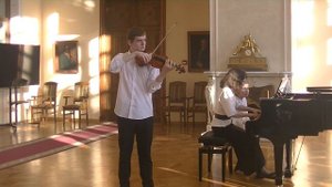 Дворжак Сонатина для скрипки и фортепиано соль мажор ор.100 ч.1-3 Альберт Шадыжев, Кира Золотовская